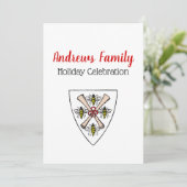 Heraldische Vintage 4 Bijen Rol Schildskust Wt Kaart (Staand voorkant)