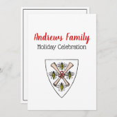 Heraldische Vintage 4 Bijen Rol Schildskust Wt Kaart (Voorkant / Achterkant)