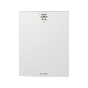 Heraldische Vintage 4 Bijen Rol Schildskust Wt Notitieblok