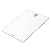 Heraldische Vintage 4 Bijen Rol Schildskust Wt Notitieblok (Schuin)