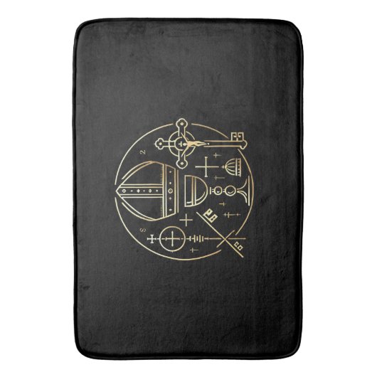 Heraldisches Symbol Papst Badmat (Voorkant Verticaal)