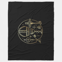 Heraldisches Symbol Papst Fleece Deken