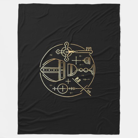 Heraldisches Symbol Papst Fleece Deken (Voorkant)