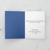 Heraldry Crest van de politie Bedankkaart (Binnen)