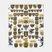 HERALDRY Crests and Symbols Fleece Deken (Voorkant)