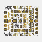 HERALDRY Crests and Symbols Fleece Deken (Voorkant (Horizontaal))