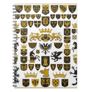 HERALDRY Crests and Symbols Notitieboek