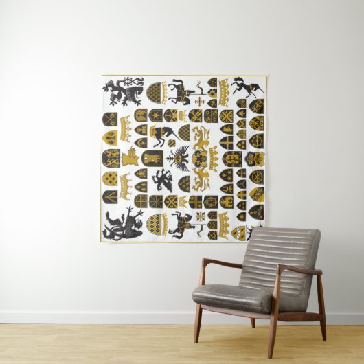 HERALDRY Crests and Symbols Wandkleed (In Situ (horizontaal))