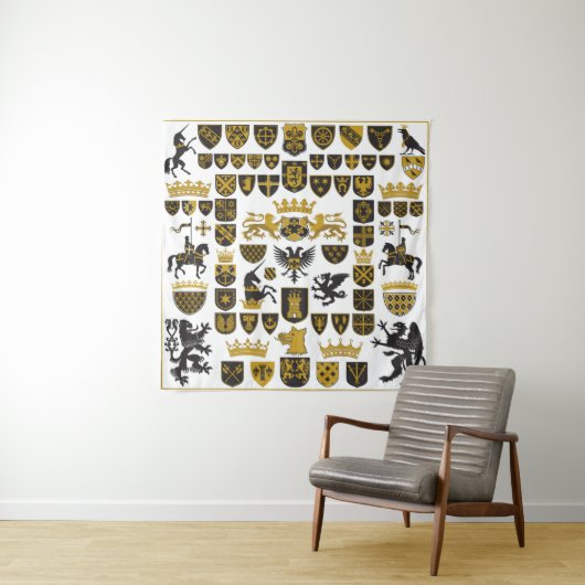 HERALDRY Crests and Symbols Wandkleed (In situ)