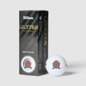 Heraldry grafisch B-monogram Barney golfballen (Verpakking)