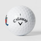 Heraldry grafische D-monogram Darren golfballen (Logo)