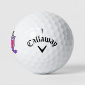 Heraldry graphic E monogram roze eenhoorn Golfballen (Logo)