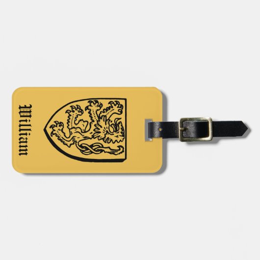 Heraldry: Lion Bagagelabel (Voorkant horizontaal)