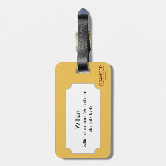 Heraldry: Lion Bagagelabel (Achterkant verticaal)