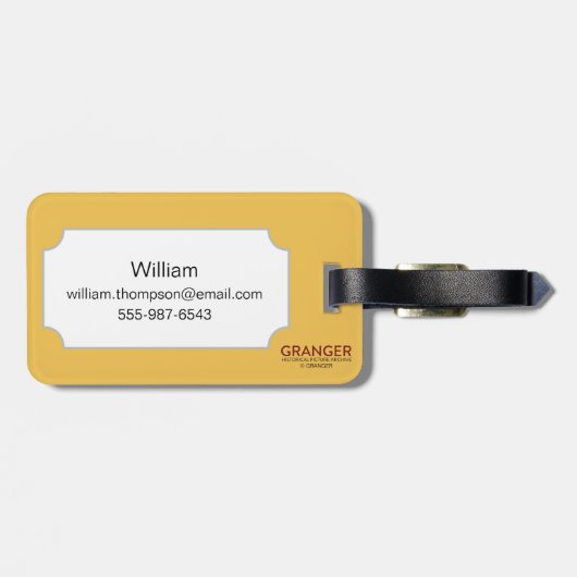 Heraldry: Lion Bagagelabel (Achterkant horizontaal)