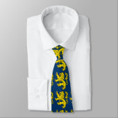 Heraldry Lion of London Blue Necktie Stropdas (Gebonden)