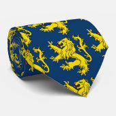 Heraldry Lion of London Blue Necktie Stropdas (Opgerold)