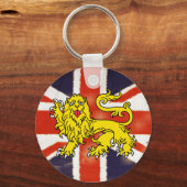 Heraldry Lion  Union Jack Sleutelhanger (Voorkant)