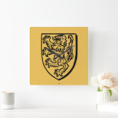 Heraldry: Lion Vierkante Klok (Huis)