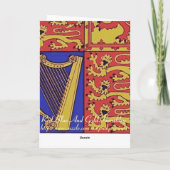 Heraldry met harp en leder kaart (Achterkant)