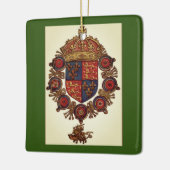 Heraldry met kroon keramisch ornament (Links)