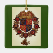 Heraldry met kroon keramisch ornament (Achterkant)