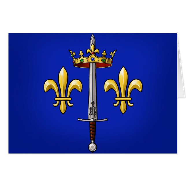 Heraldry van Joan of Arc Jeanne d'Arc (Voorkant Horizontaal)