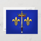 Heraldry van Joan of Arc Jeanne d'Arc Briefkaart (Voorkant / Achterkant)