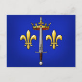 Heraldry van Joan of Arc Jeanne d'Arc Briefkaart (Voorkant)