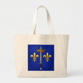 Heraldry van Joan of Arc Jeanne d'Arc Grote Tote Bag (Voorkant)