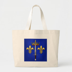 Heraldry van Joan of Arc Jeanne d'Arc Grote Tote Bag