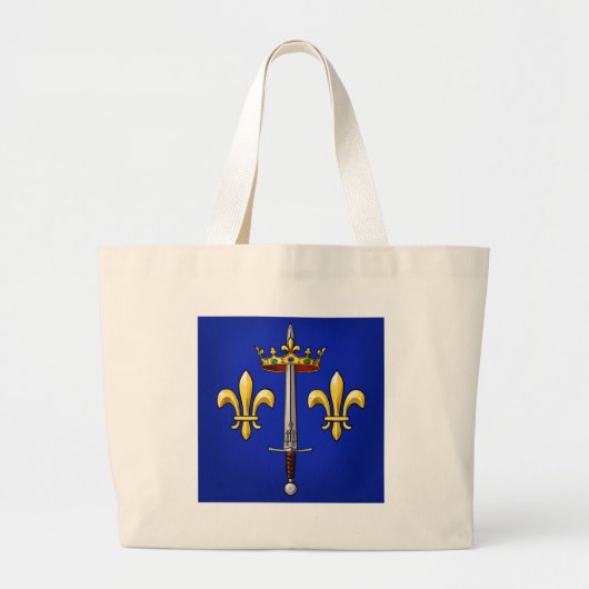Heraldry van Joan of Arc Jeanne d'Arc Grote Tote Bag (Voorkant)