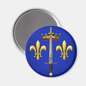 Heraldry van Joan of Arc Jeanne d'Arc Magneet (Voorkant / Achterkant)