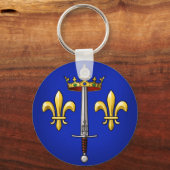 Heraldry van Joan of Arc Jeanne d'Arc Sleutelhanger (Voorkant)