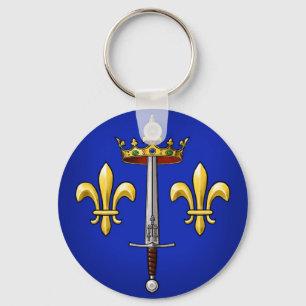 Heraldry van Joan of Arc Jeanne d'Arc Sleutelhanger