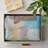 Heralds of spring - Wren bird and snewdrops Tissuepapier (Geschenk)