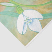 Heralds of spring - Wren bird and snewdrops Tissuepapier (Detail)
