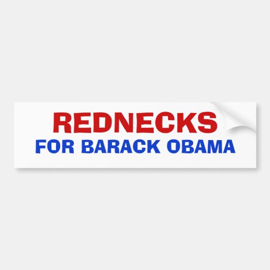 HERANCIERINGEN VOOR BARACK OBAMA BUMPERSTICKER (Voorkant)