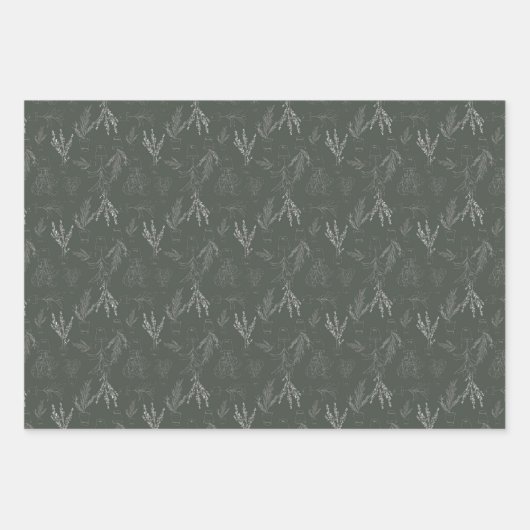 Herb Basil Thyme Plant Gardener Wrapping Paper Sh (Voorkant 2)