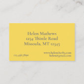 Herb Boerderij Echinacea Geneesmiddel in de culina Visitekaartje (Achterkant)