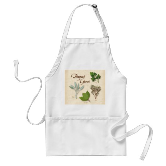 Herb Bouquet Apron Standaard Schort (Voorkant)