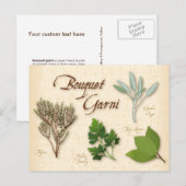 Herb Bouquet-Briefkaart aanpassen Briefkaart (Voorkant / Achterkant)