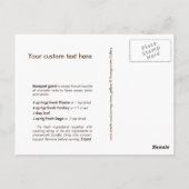 Herb Bouquet-Briefkaart aanpassen Briefkaart (Achterkant)