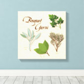 Herb Bouquet Canvas Art (Insitu (Houten vloer))