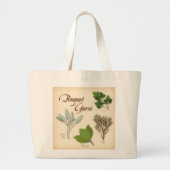 Herb Bouquet Canvas tas (Voorkant)