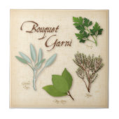 Herb Bouquet Ceramic Tile Tegeltje (Voorkant)