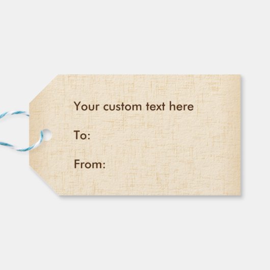 Herb Bouquet Gift Label Cadeaulabel (Achterkant Horizontaal)