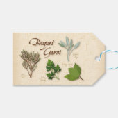 Herb Bouquet Gift Label Cadeaulabel (Voorkant (Horizontaal))