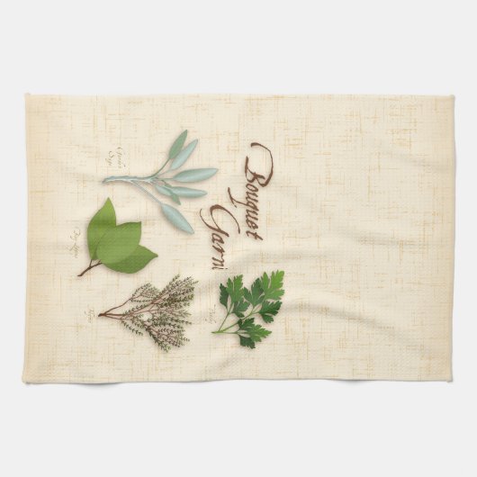 Herb Bouquet Kitchen Towel Theedoek (Horizontaal)