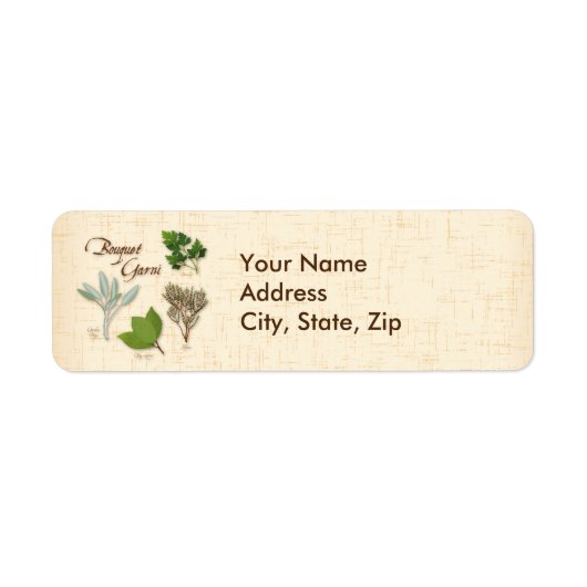 Herb Bouquet Labels aanpassen (Voorkant)